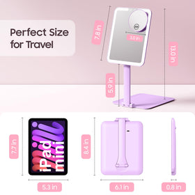Benbilry 180-degree adjustable travel mirror for flexible viewing angles