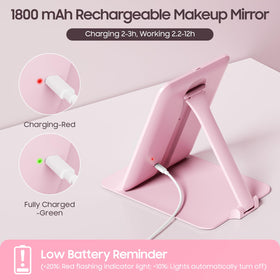 Benbilry USB-C charging keeps the mirror ready for travel.