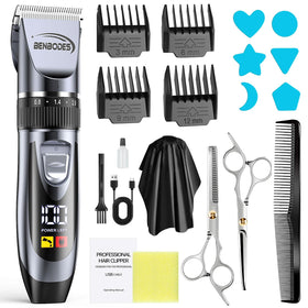 Benbodes 14-in-1 grooming kit full set for at-home haircuts and beard trimming.