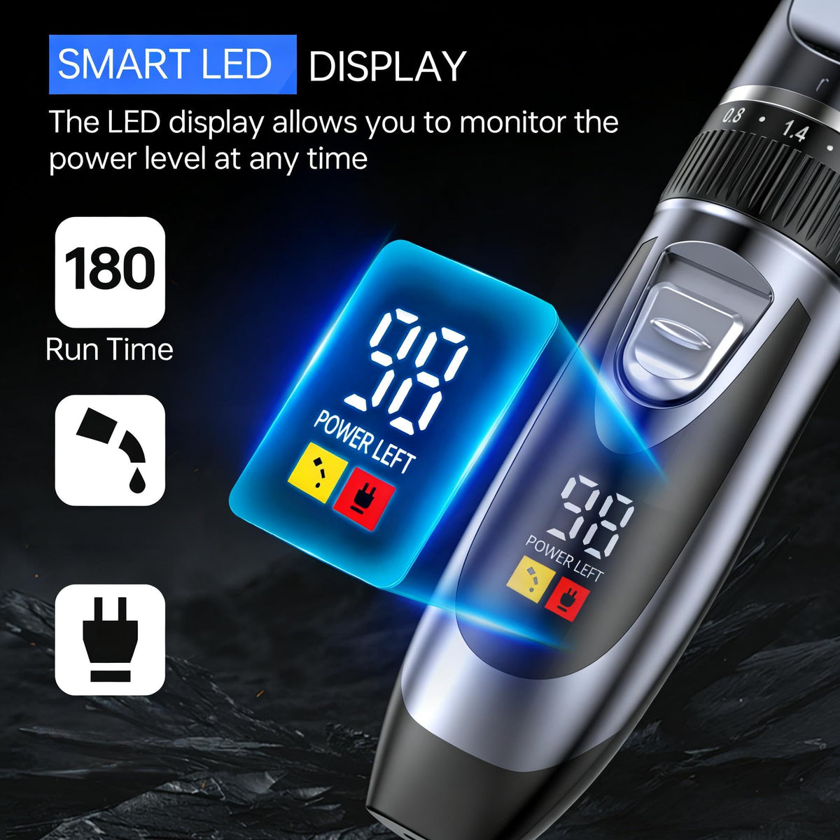 Benbodes ergonomic cordless clipper for easy comfortable grooming.