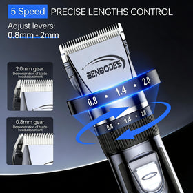 Benbodes titanium-ceramic blades ensure smooth no-pull cutting.