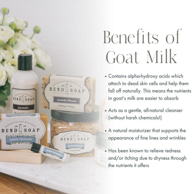 Bend Soap Company goat milk soap lavender blossom bar calming skin and gentle aroma