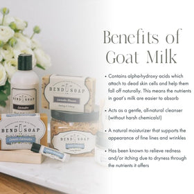 Bend Soap Company goat milk soap lavender blossom bar calming skin and gentle aroma