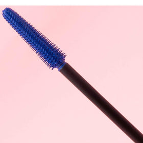 Benefit BADgal BANG! Blue mascara on upper lashes for dramatic color impact.