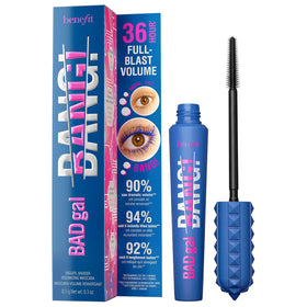 Benefit BADgal BANG! Blue mascara wand delivers weightless volume for bold lashes.