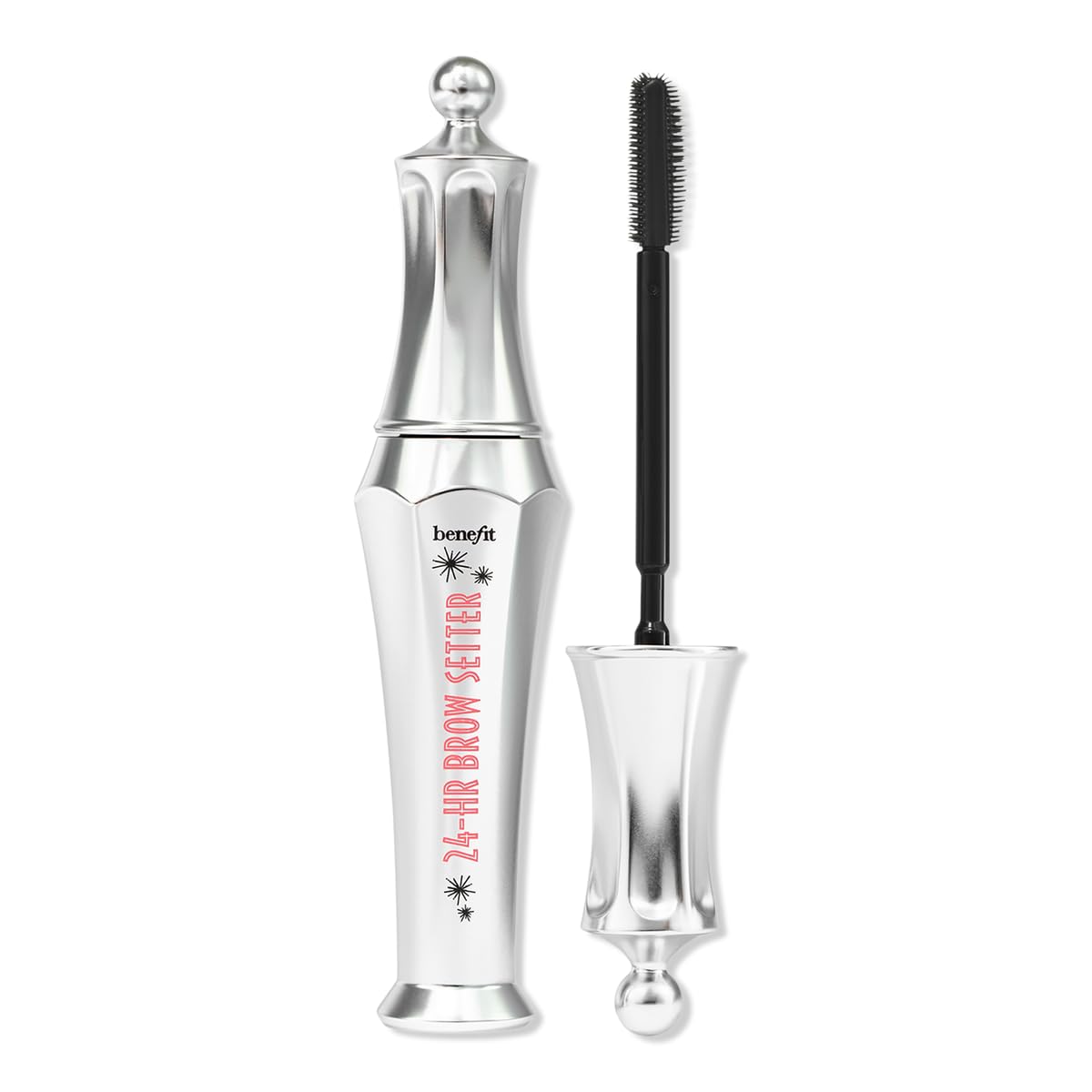 Benefit Brow Setter brush strokes demonstrate precise shaping and quick-set hold.