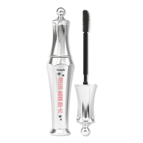 Benefit Brow Setter brush strokes demonstrate precise shaping and quick-set hold.