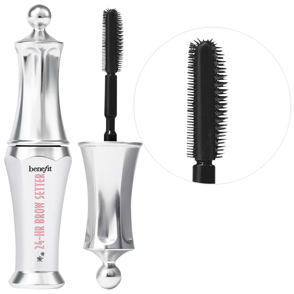 Benefit Brow Setter mini packaging showcases portable brow control for busy days.