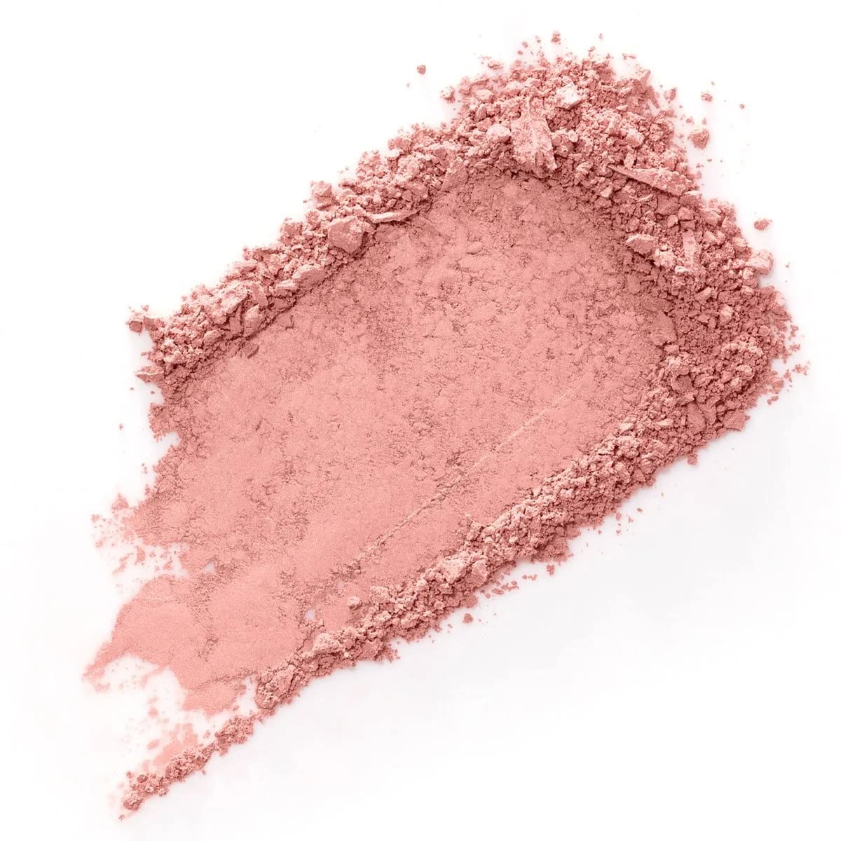 Benefit Dandelion blush mini on cheek showing creamy, weightless color.