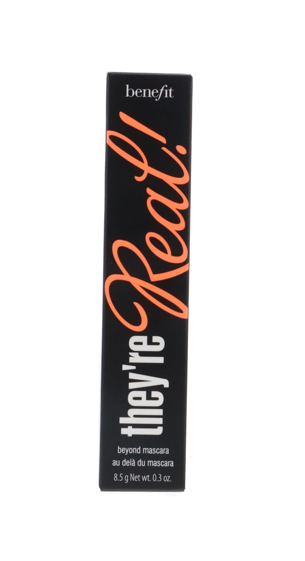 Benefit They're Real mascara wand with tapered brush ready to grab every lash