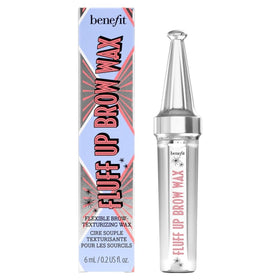 Benefit Fluff Up Brow Wax delivers translucent natural-matte finish.