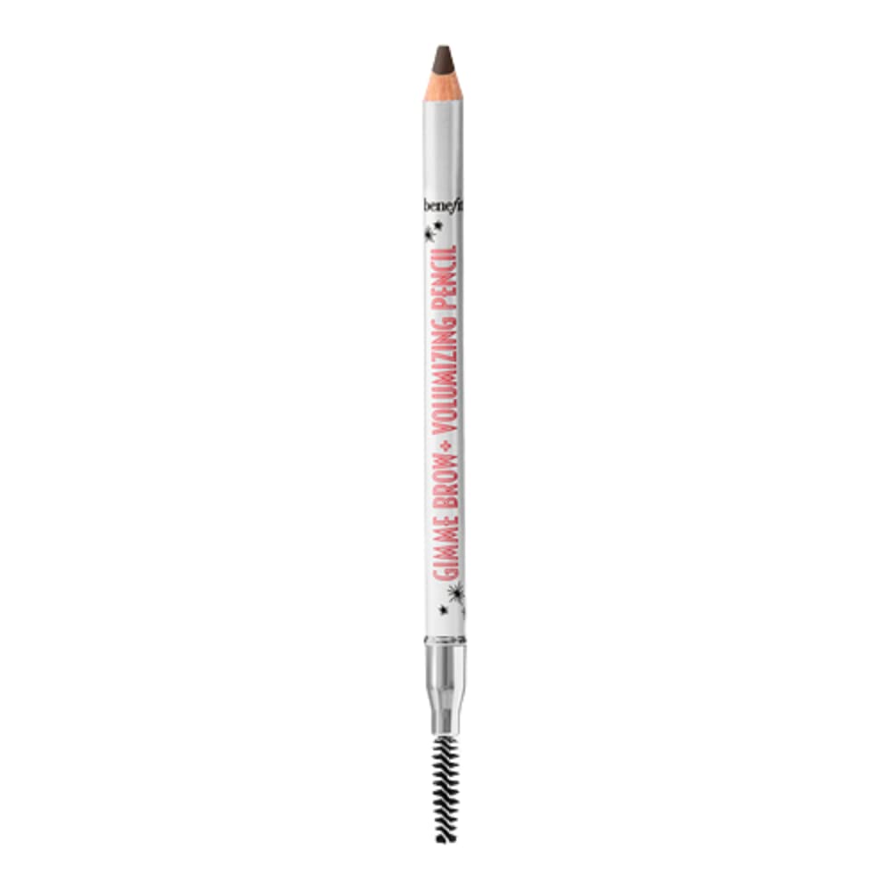 Benefit Gimme Brow+ Volumizing Pencil in Warm Black Brown adds fuller, soft definition to brows.