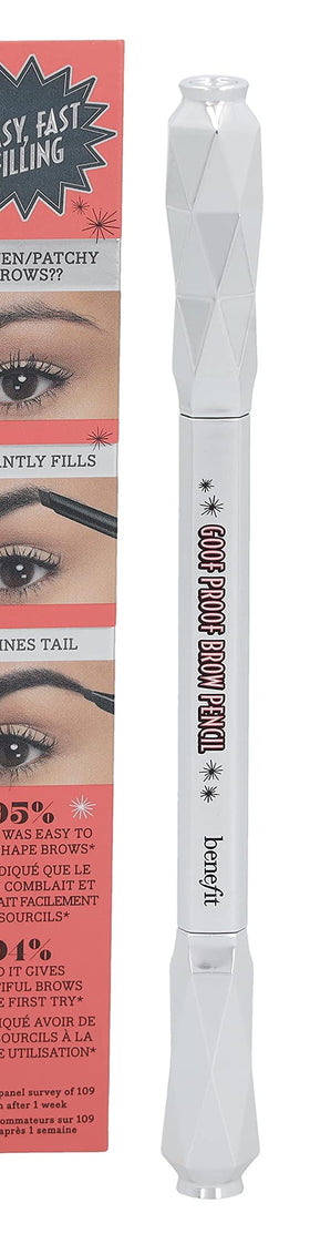 Benefit Goof Proof Brow Pencil No. 6 Deep built-in brush for shaping and blending.