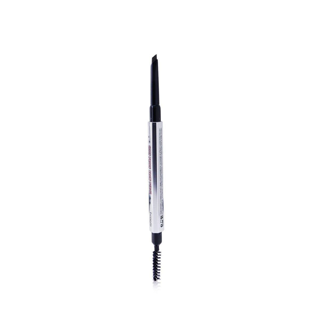 Benefit Goof Proof Brow Pencil packaging close-up with sleek, travel-ready design.