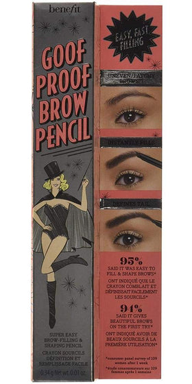 Benefit Goof Proof Brow Pencil Deep with spoolie blending for natural finish and easy fluff