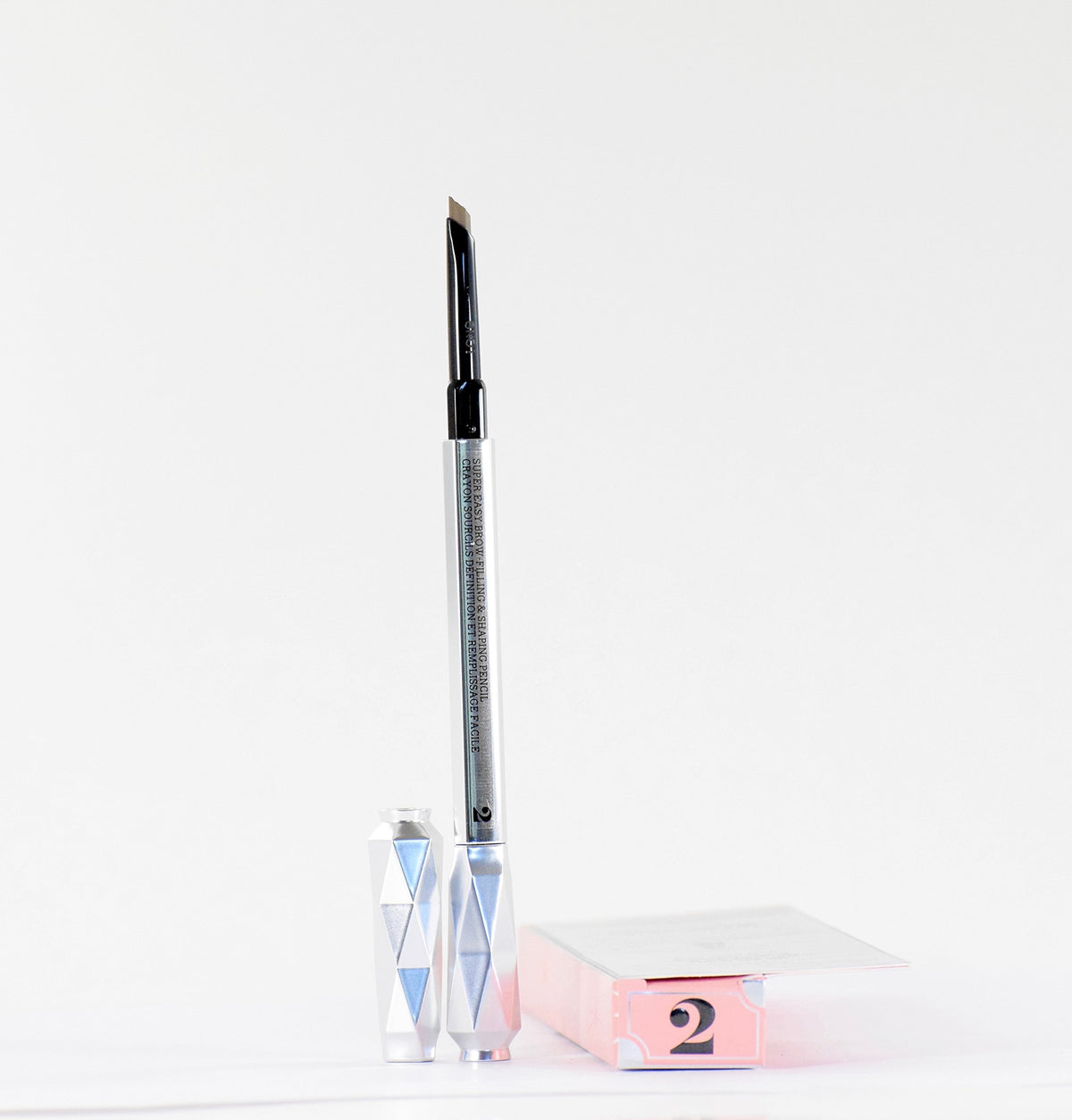 Benefit Goof Proof Brow Pencil swatch on skin demonstrating blendable color for brows.