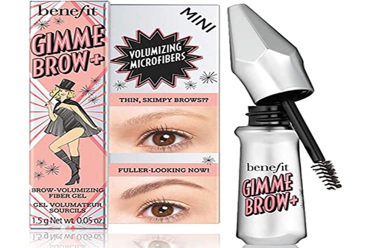 Benefit Mini Gimme Brow+ tinted volumizing eyebrow gel #3 delivers buildable volume and natural definition.