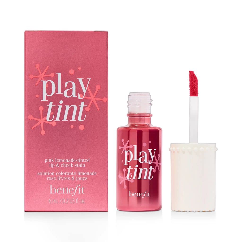Benefit Playtint cheek blend application shows natural flush