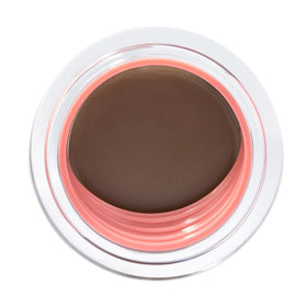 Benefit POWmade brow pomade swirl stroke demonstrating precise brow definition.