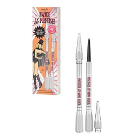Benefit Precisely My Brow Pencil Set 3 in Warm Light Brown with ultra-fine tip for natural brows.