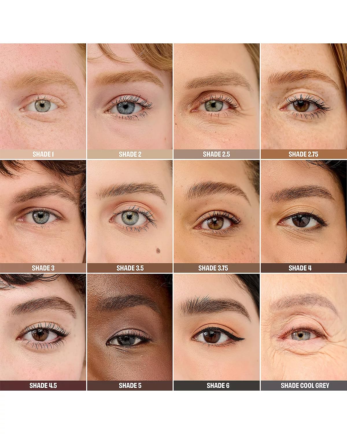 Before and after brow enhancement with Benefit Precisely My Brow Wax.