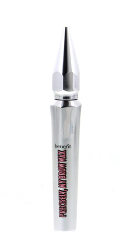 Benefit Precisely My Brow Wax dual-sided brush applying color with precision.