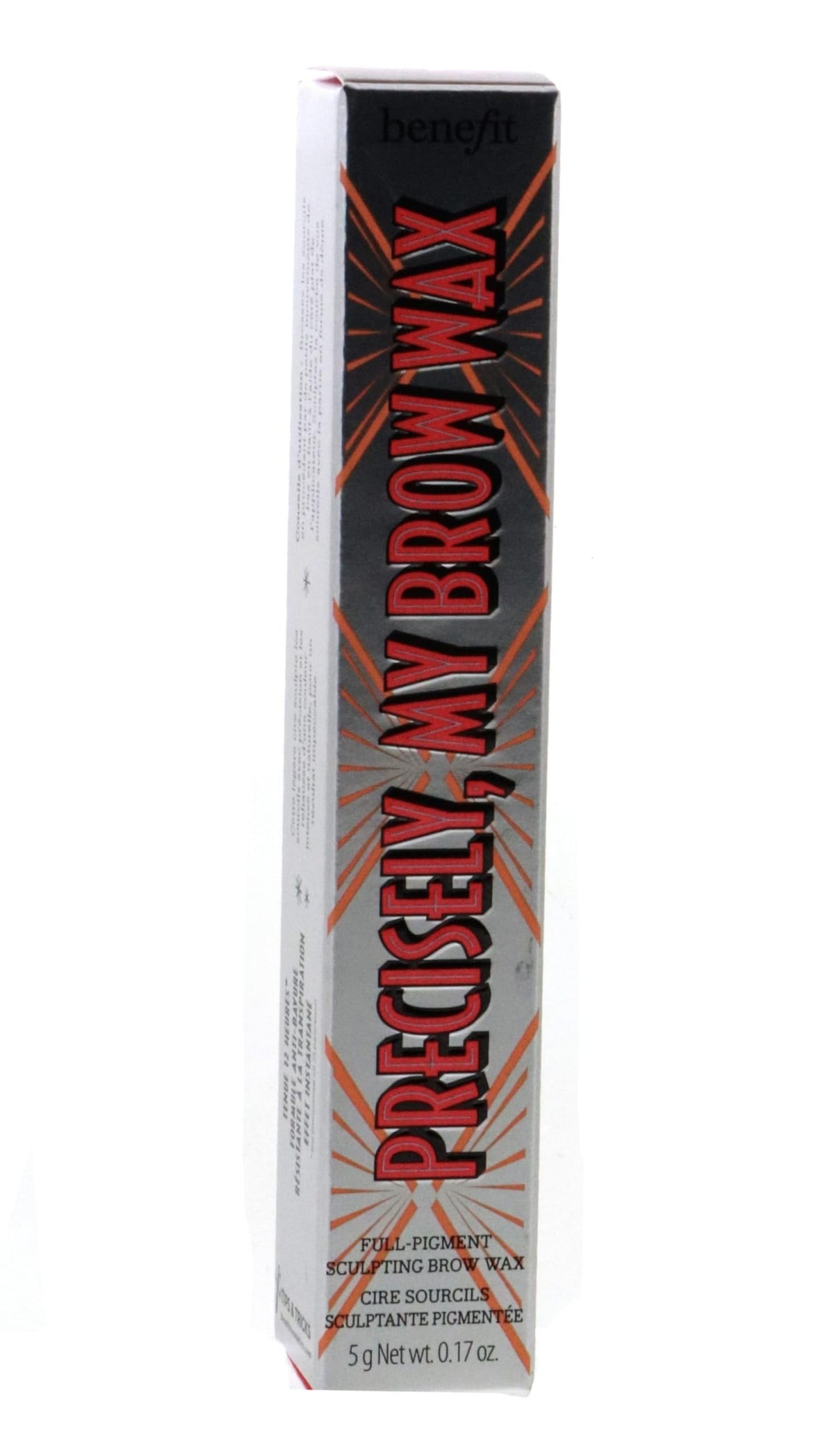 Benefit Precisely My Brow Wax applied on brow for lift and grooming.