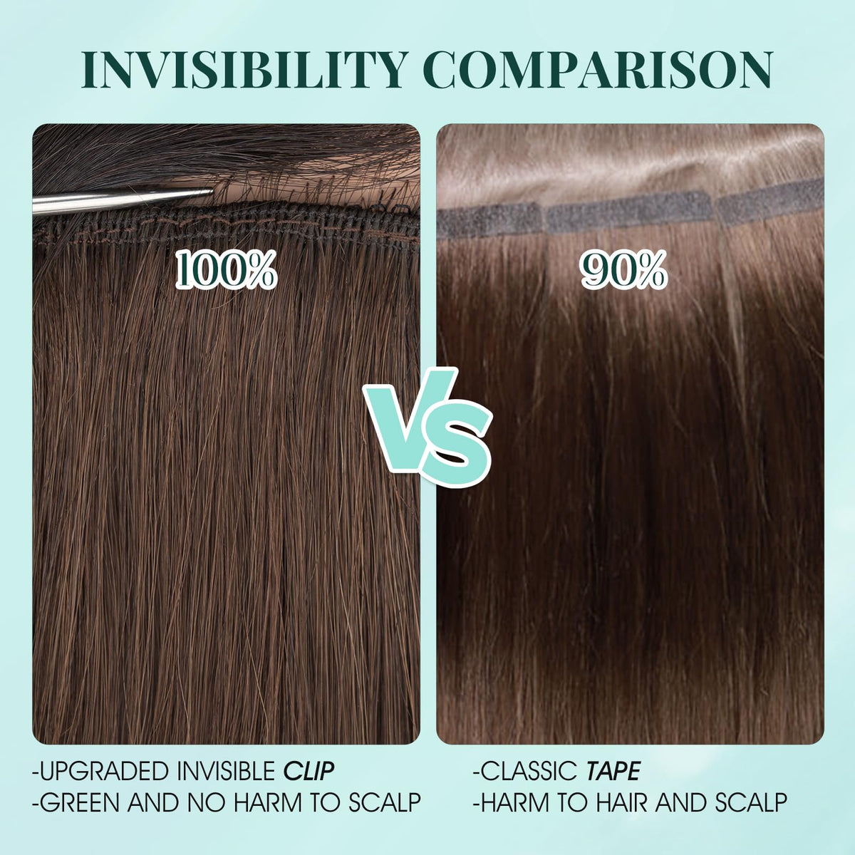 Benehair quick-fit clip-ins for everyday styling options.