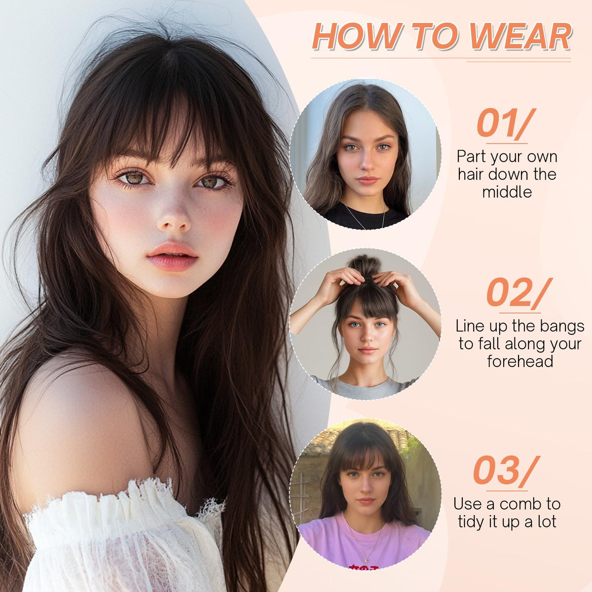 Benehair easy-clip design for quick daily transformation