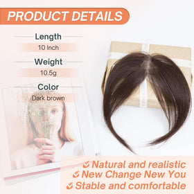 Benehair human hair bangs enables easy styling and longevity