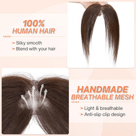 Benehair wispy middle-part bangs offer versatile looks