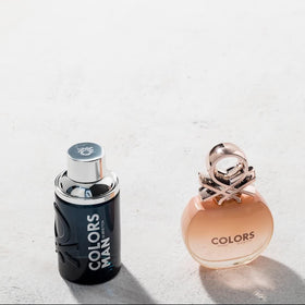 Benetton Colors Man Black packaging shown for gifting appeal.