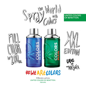 Benetton Colors Man Blue gift-ready packaging promotes thoughtful gifting.