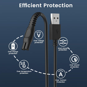 BENSN box contents: charger stand, 3 ft cord, and user guide