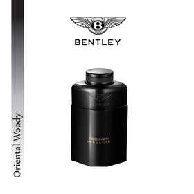 Bentley Absolute packaging box showcasing brand heritage and masculine fragrance