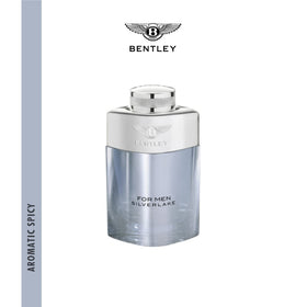 Bentley Silverlake bottle cap close-up emphasizing sleek cap and spicy notes