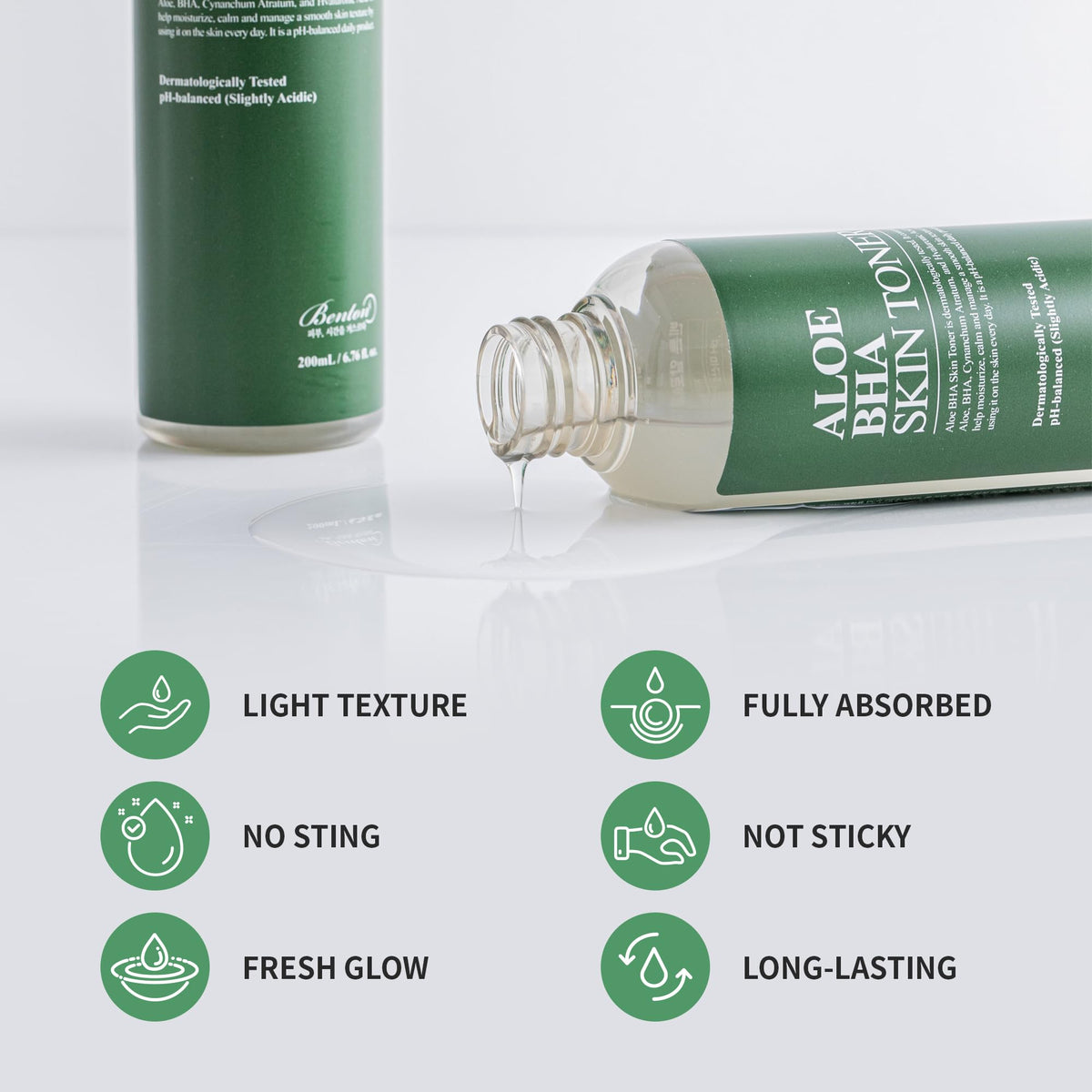 BENTON Aloe Skin Toner packaging highlights eco-friendly design
