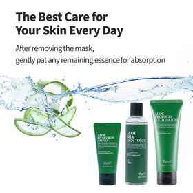Benton Aloe Soothing Mask Pack tencel sheet close-up for lightweight hydration