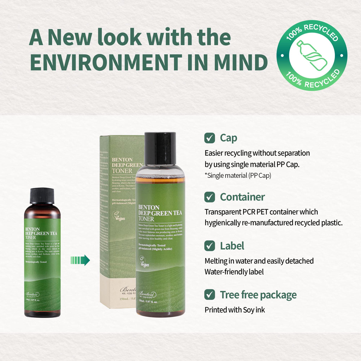 BENTON Green Tea Toner showcases Boseong origin and authentic K-beauty heritage