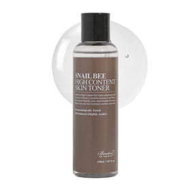BENTON Snail Bee High Content Toner bottle closeup for smooth, hydrated skin