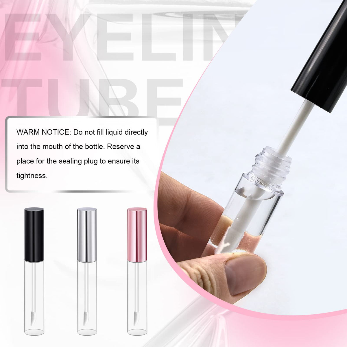 Bercoor compact 10ml lip gloss tubes, easy to carry in bags.