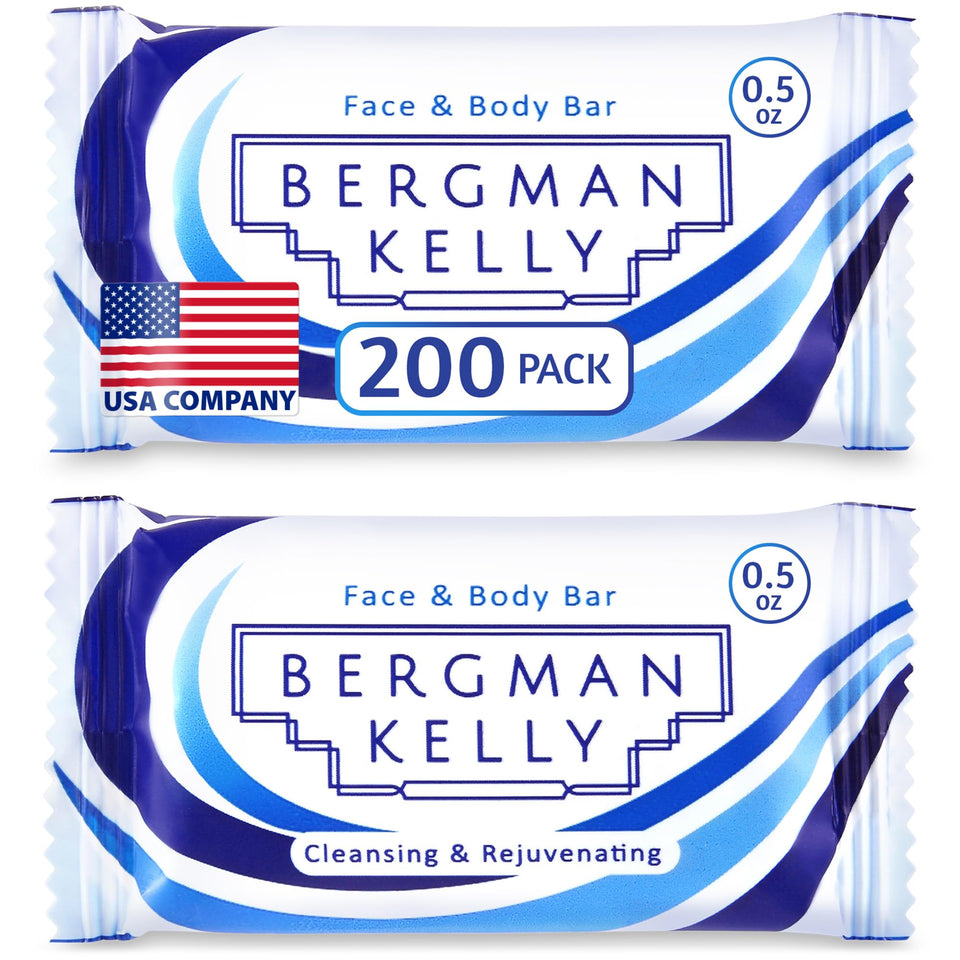 BERGMAN KELLY white tea hotel soap bar close-up for refreshing guest baths
