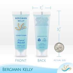 BERGMAN KELLY leak-protection seal keeps travel size conditioner hygienic and mess-free