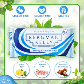 BERGMAN KELLY mini soap bars travel size perfect for Airbnb guestrooms.
