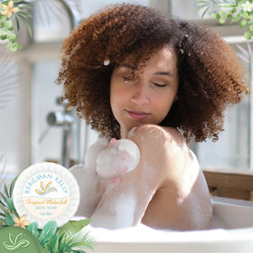 Paraben-free BERGMAN KELLY soap, cruelty-free option for guest rooms.