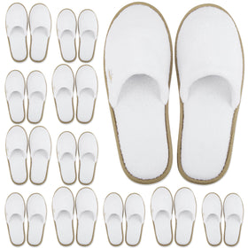 BERGMAN KELLY spa slippers closed-toe white offer fresh hotel-style comfort.
