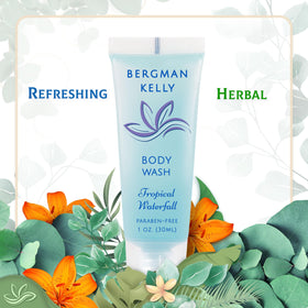 BERGMAN KELLY tropical waterfall body lotion 1oz, hydrating skin after showers