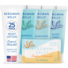 BERGMAN KELLY tropical waterfall soap 1oz, refreshing hotel amenity for guests