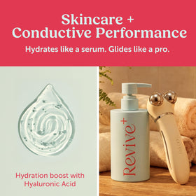 Berkland RevivePlus fragrance-free conductive gel is gentle for sensitive skin.