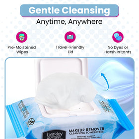 Berkley Jensen Wipes dermatologist-tested for safe use on all skin types.